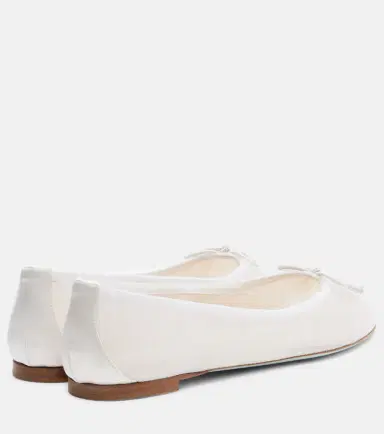 Aquazzura Voile leather-trimmed tulle ballet flats | Thumbnail 2 Aquazzura Voile leather-trimmed tulle ballet flats | Thumbnail 2