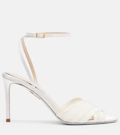 Aquazzura Voile satin and chiffon sandals | Thumbnail 2 Aquazzura Voile satin and chiffon sandals | Thumbnail 2