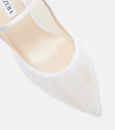 Aquazzura Voile 75 satin-trimmed tulle mules | Thumbnail 4 Aquazzura Voile 75 satin-trimmed tulle mules | Thumbnail 4