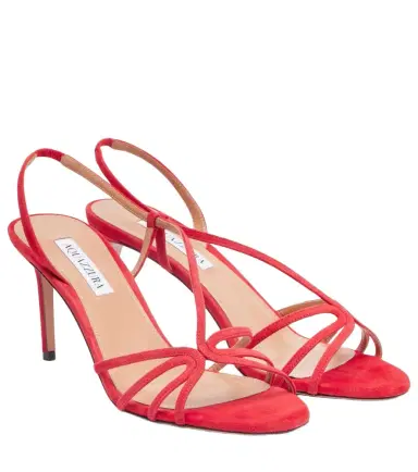 Aquazzura Talk To Me 75 suede sandals | Thumbnail 1 Aquazzura Talk To Me 75 suede sandals | Thumbnail 1