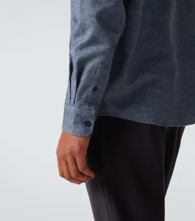 Sunspel Cotton flannel shirt | Thumbnail 3 Sunspel Cotton flannel shirt | Thumbnail 3