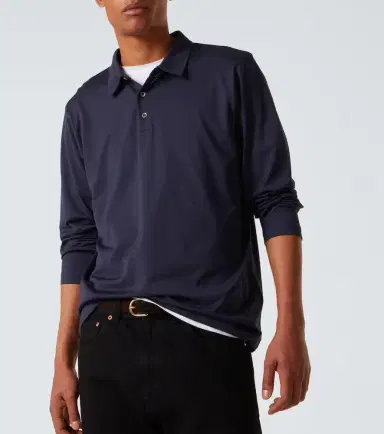 Sunspel Cotton jersey polo shirt | Thumbnail 2 Sunspel Cotton jersey polo shirt | Thumbnail 2