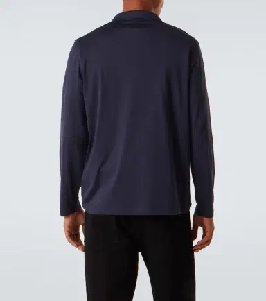 Sunspel Cotton jersey polo shirt | Thumbnail 4 Sunspel Cotton jersey polo shirt | Thumbnail 4