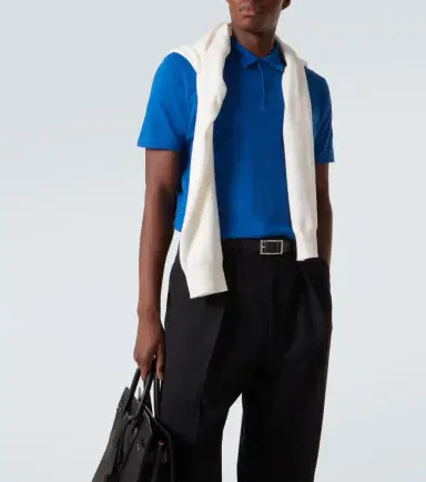 Sunspel Riviera cotton polo shirt | Thumbnail 3 Sunspel Riviera cotton polo shirt | Thumbnail 3