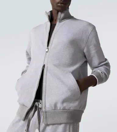 Brioni Cotton-blend track jacket | Thumbnail 3 Brioni Cotton-blend track jacket | Thumbnail 3