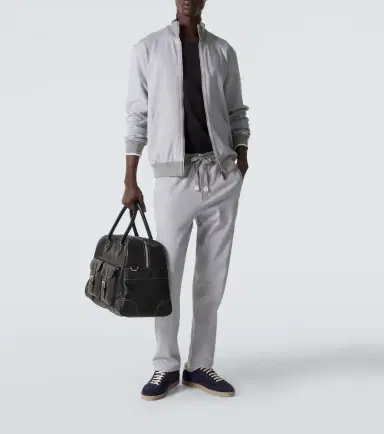 Brioni Cotton-blend track jacket | Thumbnail 4 Brioni Cotton-blend track jacket | Thumbnail 4