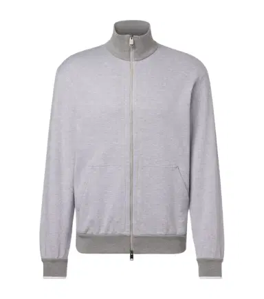 Brioni Cotton-blend track jacket | Thumbnail 1 Brioni Cotton-blend track jacket | Thumbnail 1