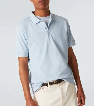 Sunspel Riviera cotton mesh polo shirt | Thumbnail 3 Sunspel Riviera cotton mesh polo shirt | Thumbnail 3