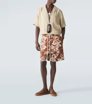 Commas Floral linen Bermuda shorts | Thumbnail 2 Commas Floral linen Bermuda shorts | Thumbnail 2