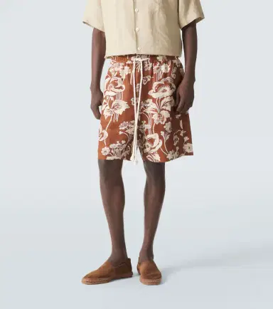 Commas Floral linen Bermuda shorts | Thumbnail 3 Commas Floral linen Bermuda shorts | Thumbnail 3