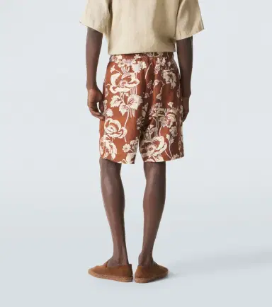 Commas Floral linen Bermuda shorts | Thumbnail 4 Commas Floral linen Bermuda shorts | Thumbnail 4