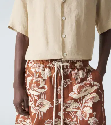 Commas Floral linen Bermuda shorts | Thumbnail 5 Commas Floral linen Bermuda shorts | Thumbnail 5