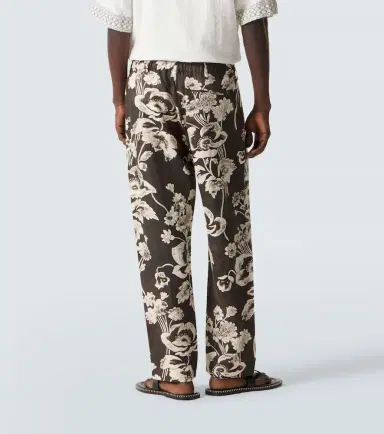 Commas Floral linen straight pants | Thumbnail 5 Commas Floral linen straight pants | Thumbnail 5