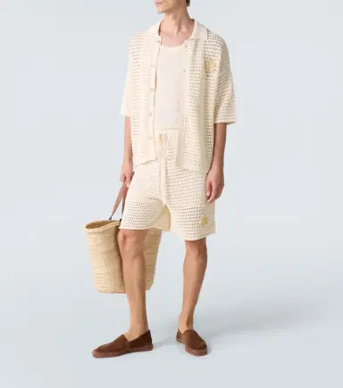 Commas Crochet floral-appliqué open-knit Bermuda shorts | Thumbnail 2 Commas Crochet floral-appliqué open-knit Bermuda shorts | Thumbnail 2