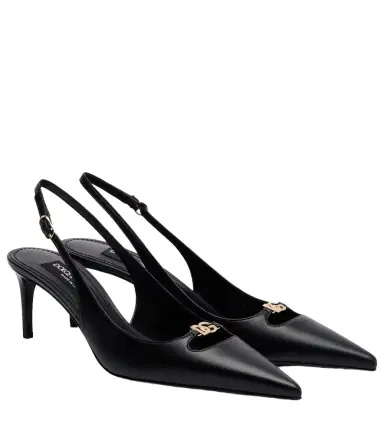 Dolce & Gabbana Lollo DG 60 leather slingback pumps | Thumbnail 1 Dolce & Gabbana Lollo DG 60 leather slingback pumps | Thumbnail 1
