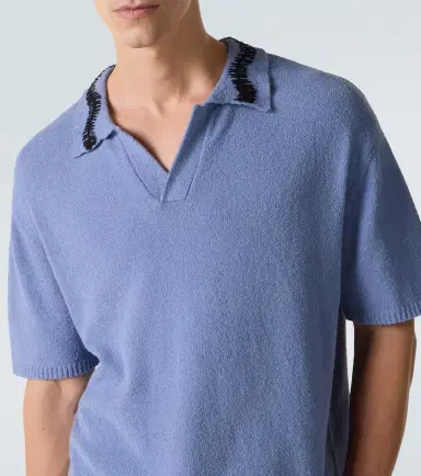Commas Embroidered cotton-blend polo shirt | Thumbnail 5 Commas Embroidered cotton-blend polo shirt | Thumbnail 5