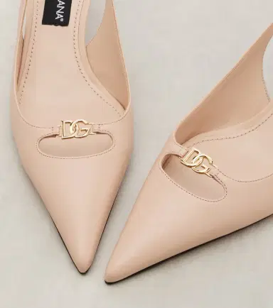 Dolce & Gabbana Lollo DG leather slingback pumps | Thumbnail 4 Dolce & Gabbana Lollo DG leather slingback pumps | Thumbnail 4
