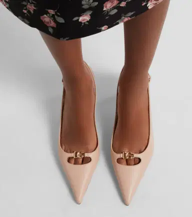Dolce & Gabbana Lollo DG leather slingback pumps | Thumbnail 6 Dolce & Gabbana Lollo DG leather slingback pumps | Thumbnail 6