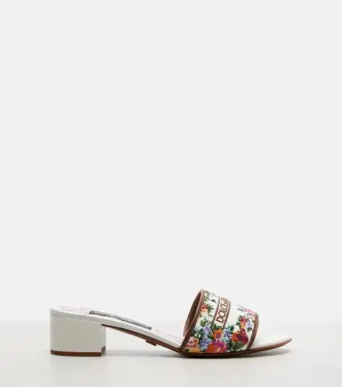 Dolce & Gabbana Floral leather-trimmed mules | Thumbnail 4 Dolce & Gabbana Floral leather-trimmed mules | Thumbnail 4