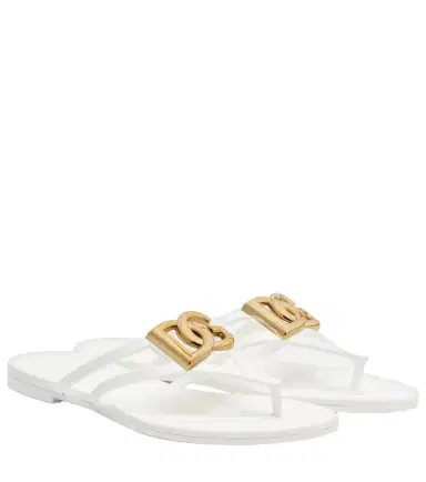 Dolce & Gabbana DG rubber thong sandals | Thumbnail 1 Dolce & Gabbana DG rubber thong sandals | Thumbnail 1