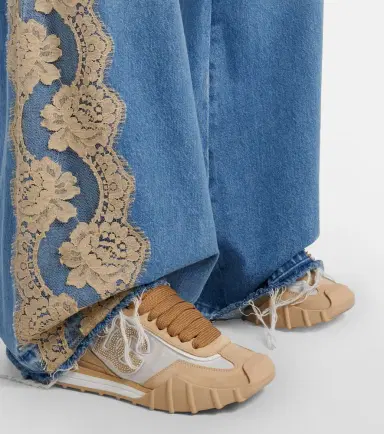Dolce & Gabbana DG Athletic suede-trimmed sneakers | Thumbnail 6 Dolce & Gabbana DG Athletic suede-trimmed sneakers | Thumbnail 6