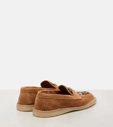 Dolce & Gabbana DG suede and calf hair loafers | Thumbnail 3 Dolce & Gabbana DG suede and calf hair loafers | Thumbnail 3