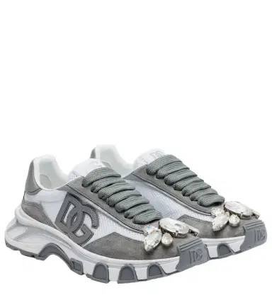 Dolce & Gabbana DG Country Road suede-trimmed sneakers | Thumbnail 1 Dolce & Gabbana DG Country Road suede-trimmed sneakers | Thumbnail 1