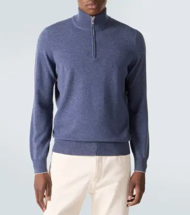 Brunello Cucinelli Cashmere half-zip sweater | Thumbnail 5 Brunello Cucinelli Cashmere half-zip sweater | Thumbnail 5