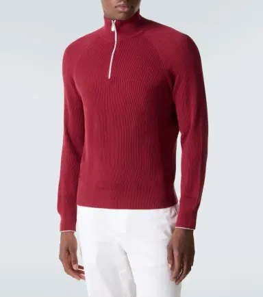 Brunello Cucinelli Ribbed-knit cotton sweater | Thumbnail 4 Brunello Cucinelli Ribbed-knit cotton sweater | Thumbnail 4