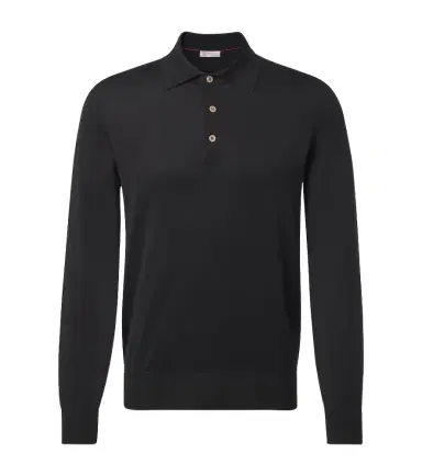 Brunello Cucinelli Cotton polo sweater | Thumbnail 1 Brunello Cucinelli Cotton polo sweater | Thumbnail 1