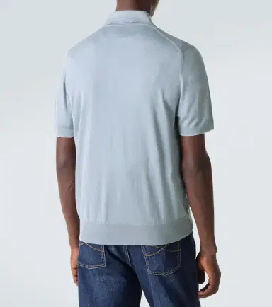 Brunello Cucinelli Cotton piqué polo shirt | Thumbnail 3 Brunello Cucinelli Cotton piqué polo shirt | Thumbnail 3