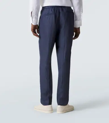 Brunello Cucinelli Linen gabardine tapered pants | Thumbnail 2 Brunello Cucinelli Linen gabardine tapered pants | Thumbnail 2