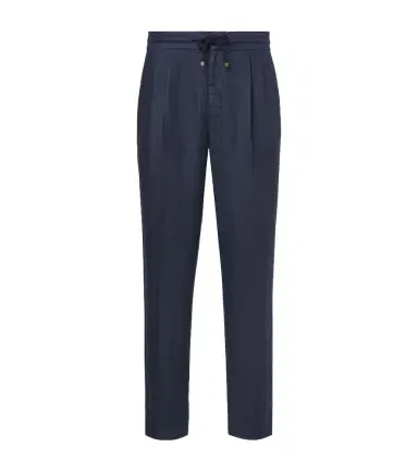 Brunello Cucinelli Linen gabardine tapered pants | Thumbnail 1 Brunello Cucinelli Linen gabardine tapered pants | Thumbnail 1