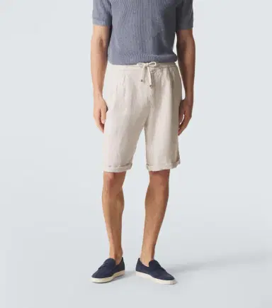 Brunello Cucinelli Linen Bermuda shorts | Thumbnail 3 Brunello Cucinelli Linen Bermuda shorts | Thumbnail 3
