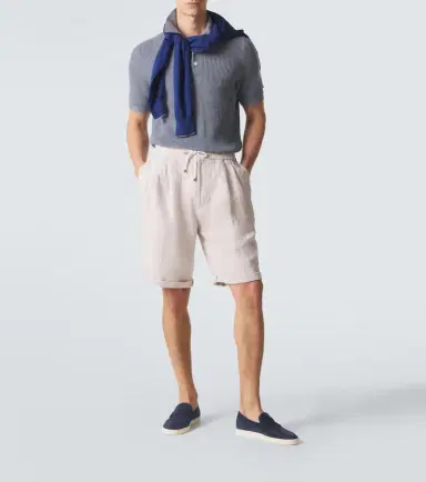 Brunello Cucinelli Linen Bermuda shorts | Thumbnail 5 Brunello Cucinelli Linen Bermuda shorts | Thumbnail 5
