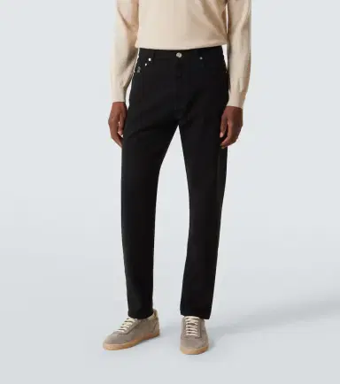 Brunello Cucinelli Mid-rise straight jeans | Thumbnail 3 Brunello Cucinelli Mid-rise straight jeans | Thumbnail 3