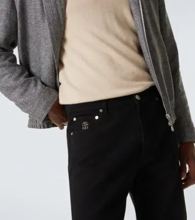 Brunello Cucinelli Mid-rise straight jeans | Thumbnail 5 Brunello Cucinelli Mid-rise straight jeans | Thumbnail 5
