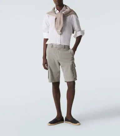 Brunello Cucinelli Cotton cargo shorts | Thumbnail 4 Brunello Cucinelli Cotton cargo shorts | Thumbnail 4