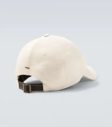 Brunello Cucinelli Logo silk, linen, and wool baseball cap | Thumbnail 2 Brunello Cucinelli Logo silk, linen, and wool baseball cap | Thumbnail 2
