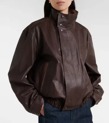 Lemaire Leather blouson jacket | Thumbnail 4 Lemaire Leather blouson jacket | Thumbnail 4
