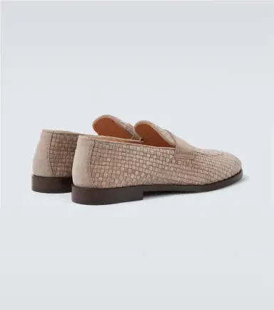 Brunello Cucinelli Woven suede penny loafers | Thumbnail 5 Brunello Cucinelli Woven suede penny loafers | Thumbnail 5