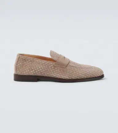 Brunello Cucinelli Woven suede penny loafers | Thumbnail 6 Brunello Cucinelli Woven suede penny loafers | Thumbnail 6