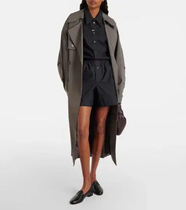 Lemaire Cotton and silk shorts | Thumbnail 4 Lemaire Cotton and silk shorts | Thumbnail 4