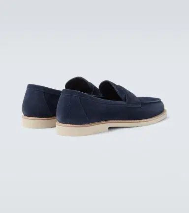 Brunello Cucinelli Suede penny loafers | Thumbnail 2 Brunello Cucinelli Suede penny loafers | Thumbnail 2