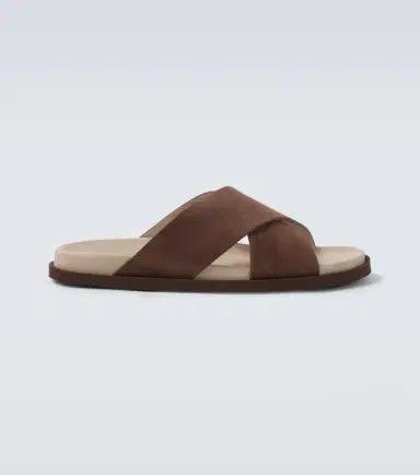 Brunello Cucinelli Suede slides | Thumbnail 3 Brunello Cucinelli Suede slides | Thumbnail 3