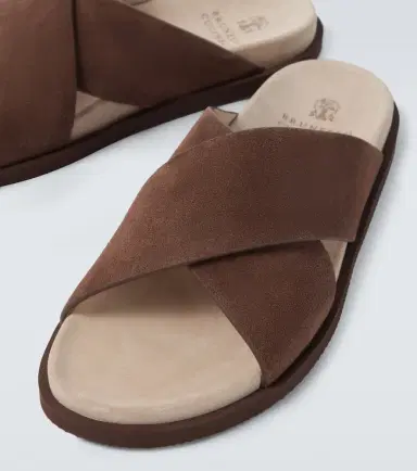 Brunello Cucinelli Suede slides | Thumbnail 5 Brunello Cucinelli Suede slides | Thumbnail 5