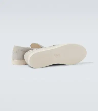 Brunello Cucinelli Suede slip-on sneakers | Thumbnail 3 Brunello Cucinelli Suede slip-on sneakers | Thumbnail 3