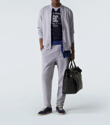 Brunello Cucinelli Cotton-blend jersey sweatpants | Thumbnail 2 Brunello Cucinelli Cotton-blend jersey sweatpants | Thumbnail 2