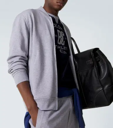 Brunello Cucinelli Cotton-blend jersey zip-up sweater | Thumbnail 2 Brunello Cucinelli Cotton-blend jersey zip-up sweater | Thumbnail 2