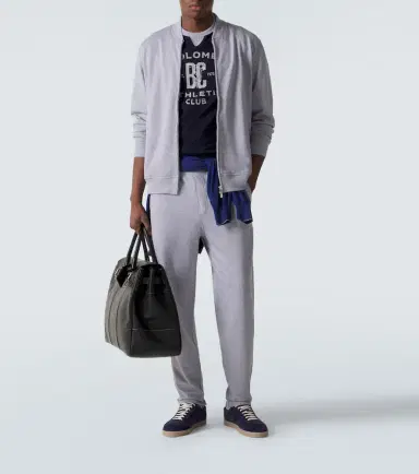 Brunello Cucinelli Cotton-blend jersey zip-up sweater | Thumbnail 5 Brunello Cucinelli Cotton-blend jersey zip-up sweater | Thumbnail 5